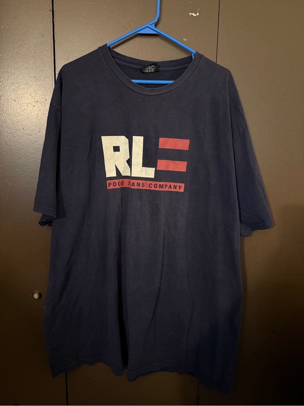 Polo by Ralph Lauren Navy Short-Sleeve Logo Tee with Red Accents